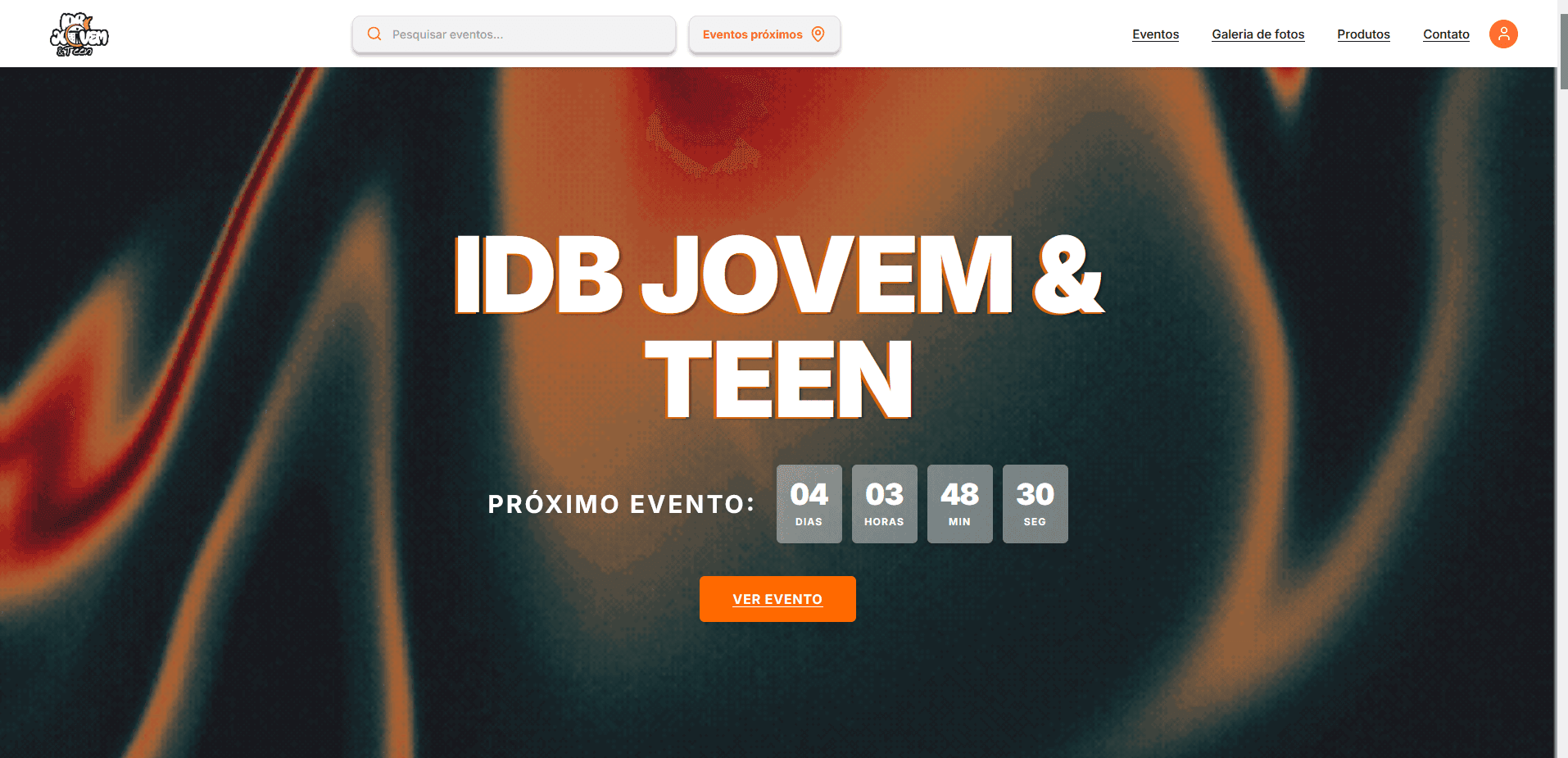 Plataforma IDB Jovem & Teen com o mapa interativo de unidades